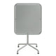 HAY Deville Outdoor Tilt-Top Dining Table Rectangular in Silver Grey — packshot, detail