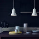 Anglepoise Original 1227 Pendant Light in Linen White with Grey Cable Braid — lifestyle