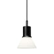 Anglepoise Type 80 Pendant Light in Matte Black Opal Glass — packshot, detail