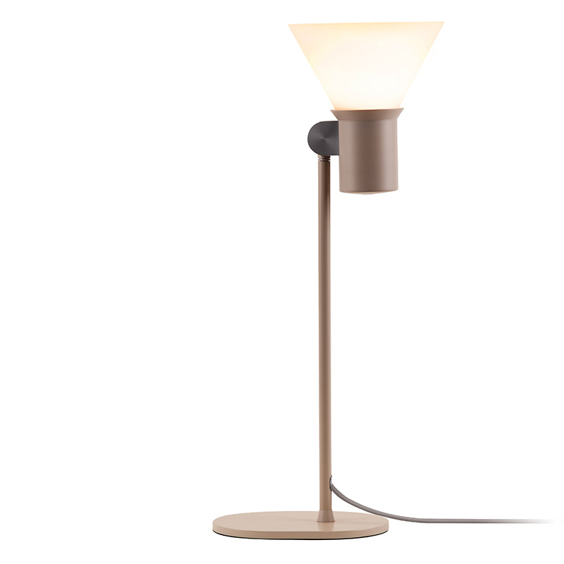 Anglepoise Type 80 T1 Table Lamp in Pale Putty Opal Glass — packshot, detail