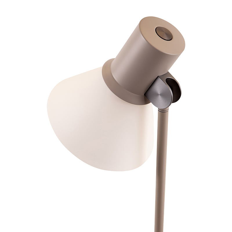 Anglepoise Type 80 T1 Table Lamp in Pale Putty Opal Glass — packshot, detail