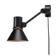 Anglepoise Type 80 W2 Wall Light in Matte Black, Cable & Plug — packshot, detail