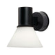 Anglepoise Type 80 W4 Wall Light in Matte Black Opal Glass — packshot, detail