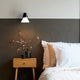 Anglepoise Type 80 W4 Wall Light in Matte Black Opal Glass — lifestyle, bedroom