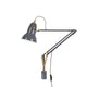 Anglepoise Original 1227 Brass Wall Mounted Lamp in Elephant Grey — packshot, detail