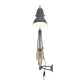 Anglepoise Original 1227 Brass Wall Mounted Lamp in Elephant Grey — packshot, detail
