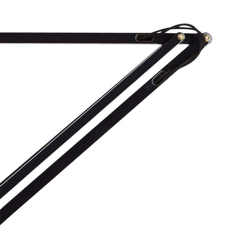 Anglepoise Original 1227 Brass Wall Mounted Lamp in Jet Black — packshot, detail
