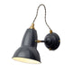 Anglepoise Original 1227 Brass Wall Lamp in Elephant Grey — packshot, detail