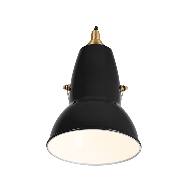 Anglepoise Original 1227 Brass Wall Lamp in Jet Black — packshot, detail