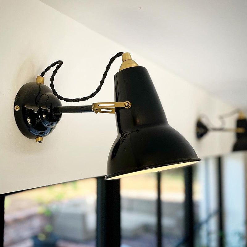 Anglepoise Original 1227 Brass Wall Lamp in Jet Black — lifestyle, kitchen