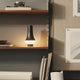 Louis Poulsen Tomoshi Portable Lamp in Dark Brown — lifestyle, bookcase