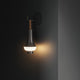 Louis Poulsen Tomoshi Portable Lamp in Dark Brown — lifestyle, wall hook
