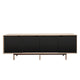Andersen S1 Sideboard in Oak with Black doors — packshot