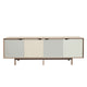 Andersen S1 Sideboard in Oak Soap with Multi Sand Doors — packshot