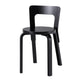 Artek 65 Dining Chair in Black Lacquered — packshot