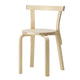 Artek 68 Dining Chair in Natural Lacquered, Birch Veneer Seat — packshot