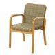 Artek Armchair 45 in Honey Stained, Leaf Spectrum Quilted Leather, Rattan Armrests — packshot