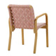 Artek Armchair 45 in Honey Stained, Natural/Red Webbing, Bare Armrests — packshot, detail