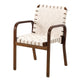 Artek Armchair 45 in Walnut Stained, Natural/White Webbing, Bare Armrests — packshot