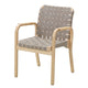 Artek Armchair 45 in Clear Lacquered, Natural/Black Webbing, Rattan Armrests — packshot