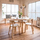 Artek Aalto Round Dining Table 90A — lifestyle, with Artek Chair 69 and Pendant A330S