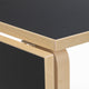 Artek Aalto DL81C Foldable Dining Table in Black Linoleum — packshot, detail
