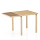 Artek Aalto DL81C Foldable Dining Table in Clay Linoleum, Walnut Drop Leaf — packshot