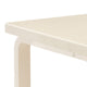 Artek Aalto Rectangular Dining Table in Birch Veneer — packshot, detail