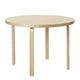 Artek Aalto Round Dining Table 90A in Birch Veneer — packshot