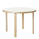 Artek Aalto Round Dining Table 90A in White HPL — packshot