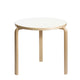 Artek Aalto Round Dining Table 90B in White HPL — packshot