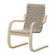 Artek Armchair 406 Lounge Chair, Natural Birch, Natural Black Webbing — packshot