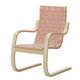 Artek Armchair 406 Lounge Chair, Natural Birch, Red Webbing — packshot