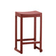 Artek Atelier Bar Stool 65cm in Beech Dark Red — packshot