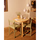 Artek Aalto Round Dining Table 90A — lifestyle, with Artek Atelier Chair and Pendant A330S