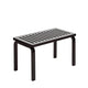 Artek 153B Bench, Slatted Top, Black Lacquer — packshot