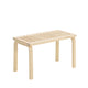 Artek 153B Bench, Slatted Top, Natural Lacquer — packshot