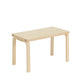 Artek 153B Bench, Solid Top, Natural Lacquer — packshot
