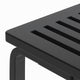 Artek 153B Bench, Slatted Top, Black Lacquer — packshot, detail
