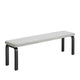 Artek 168B Bench Upholstered Seat, Black Lacquered — packshot