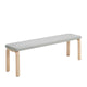 Artek 168B Bench Upholstered Seat, Natural Lacquered — packshot
