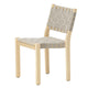 Artek 611 Dining Chair in Natural Lacquered Birch, Natural/Black Webbing — packshot