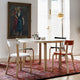 Artek Aalto Round Dining Table 91 — lifestyle, with Artek Chair 69 and Floor Light A808