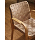 Artek Armchair 45 in Natural Webbing with Rattan Armrests — lifestyle