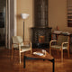 Artek Armchair 45 in Leaf Spectrum Leather, pair with A805 Angel Wing — lifestyle