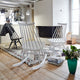 Artek Mademoiselle Rocking Chair in White Lacquered Birch — lifestyle