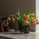 Audo Aer Vase 19cm in Smoke Glass — lifestyle