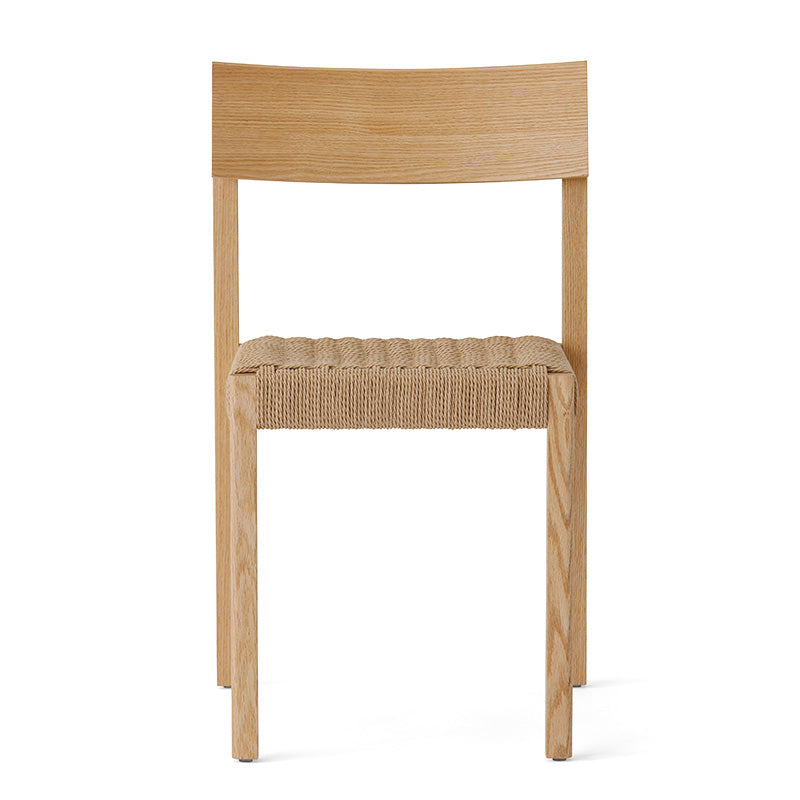 Audo Mauro Dining Chair Paper Cord Seat in Natural Oak — packshot, detail