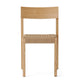Audo Mauro Dining Chair Paper Cord Seat in Natural Oak — packshot, detail