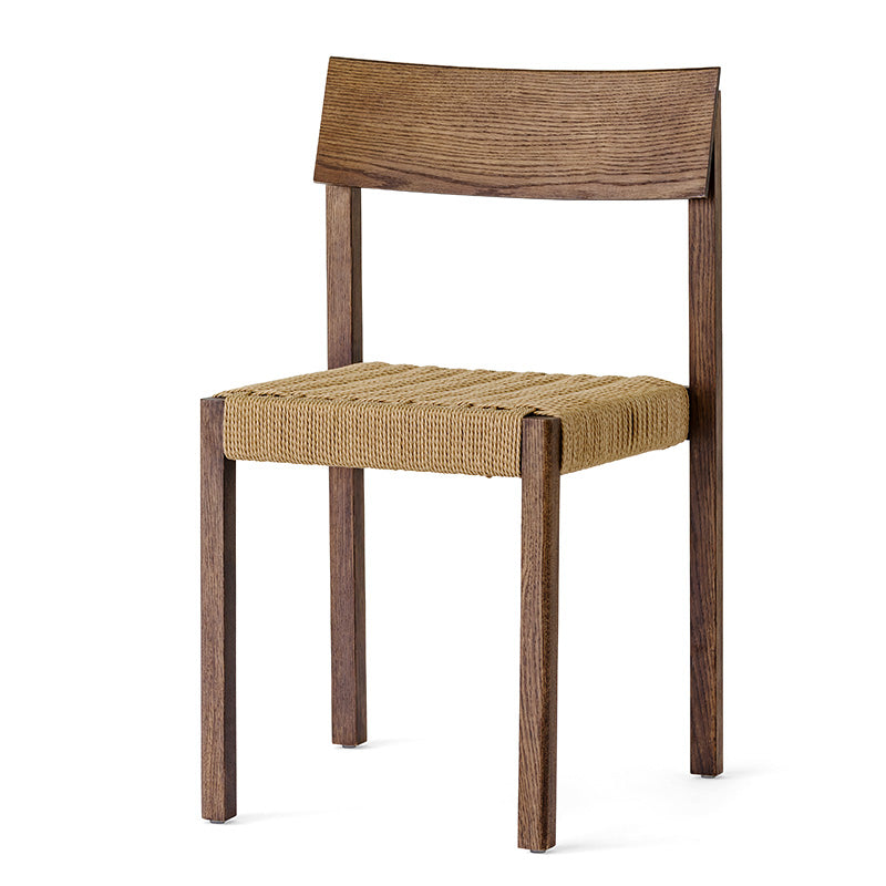 Audo Mauro Dining Chair Paper Cord Seat in Dark Stained Oak — packshot